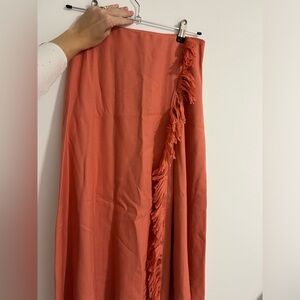 Beatrice fringe midi skirt size small